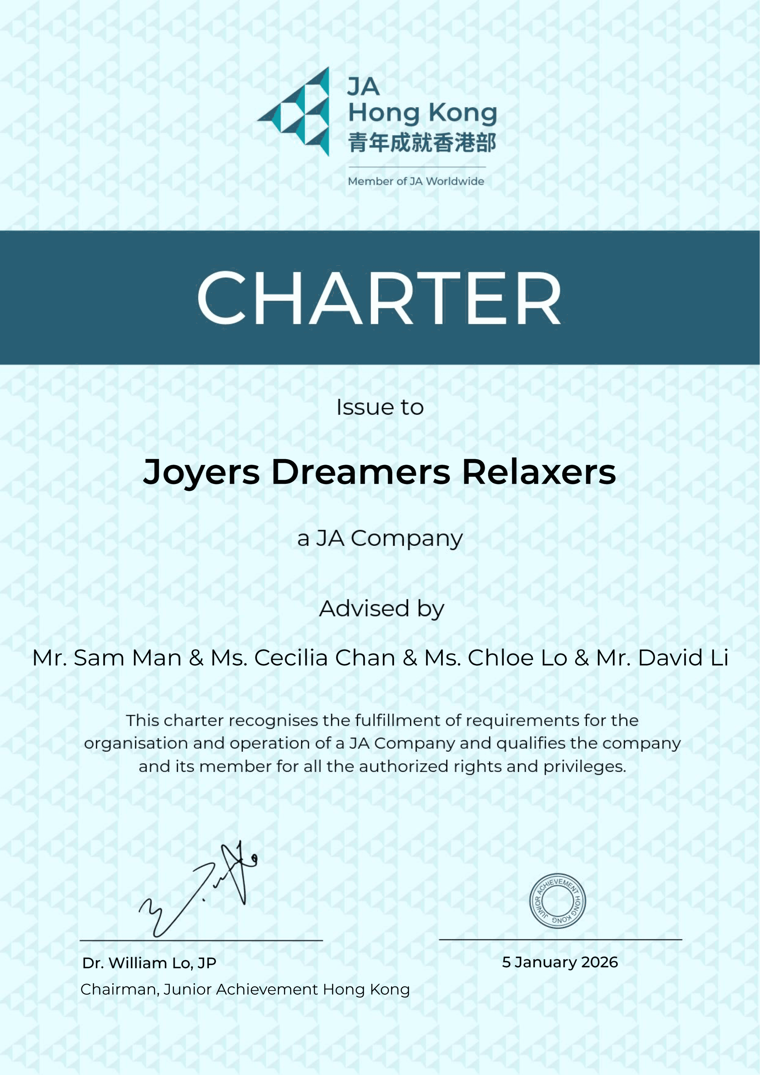 Our Charter